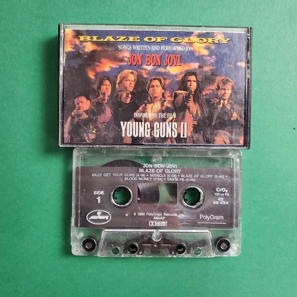 Jon Bon Jovi Blaze of Glory Cassette 1990 PolyGram